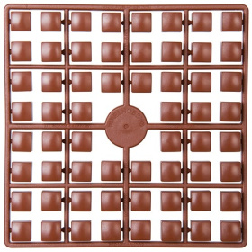 Pixelmatje XL mahoniebruin